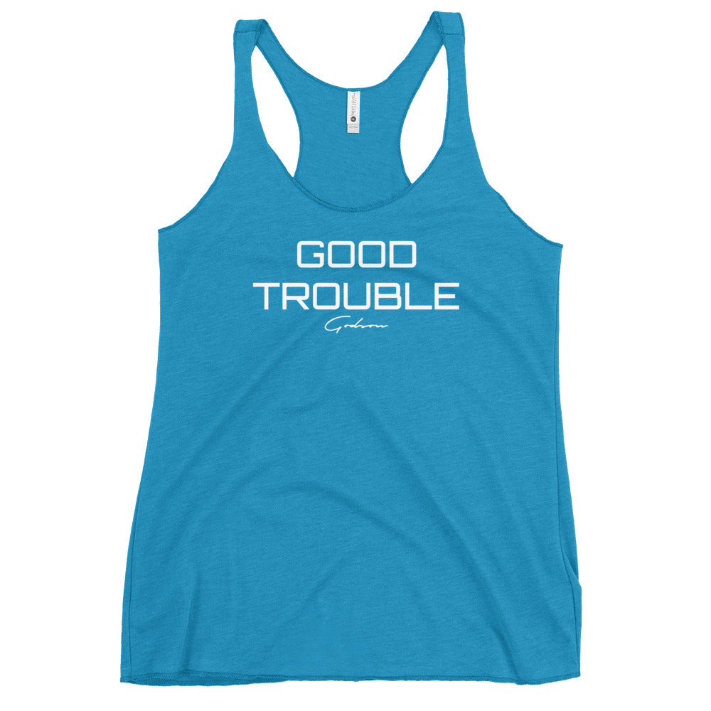 Women's GOOD TROUBLE Racerback Tank - GODSON